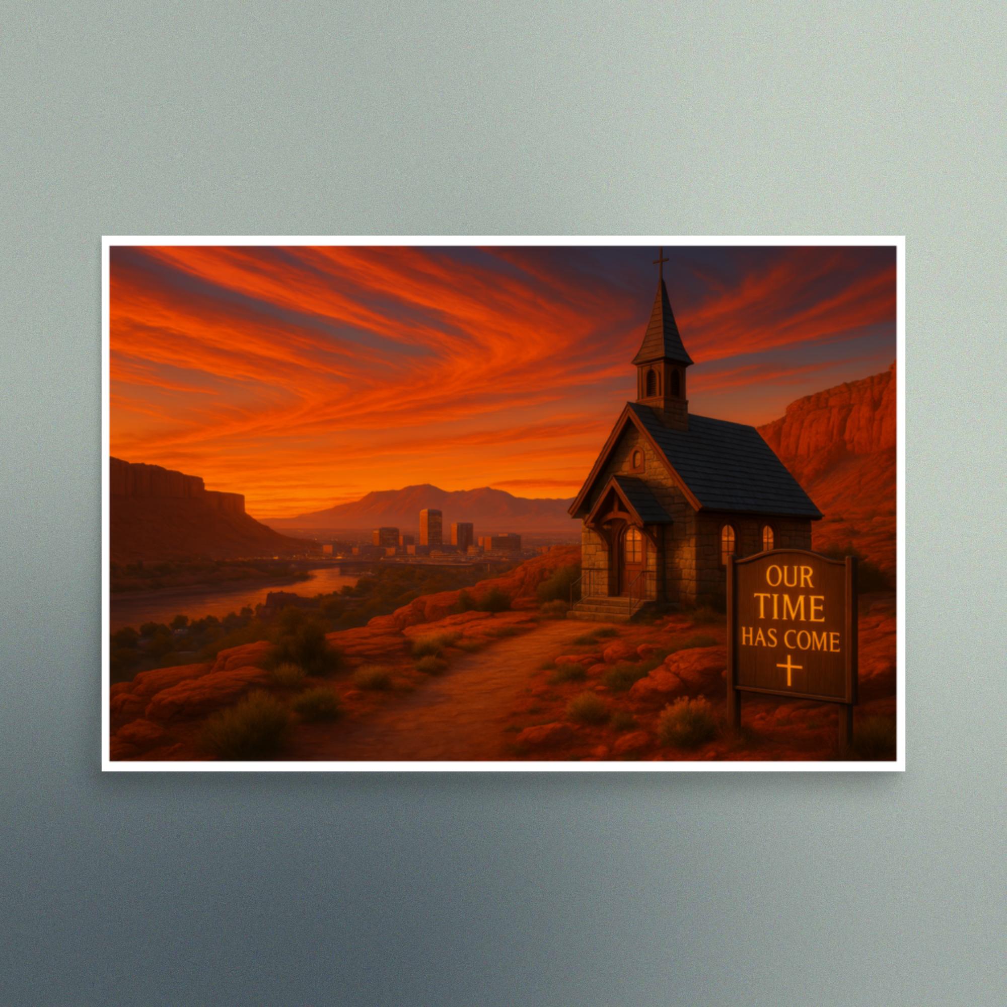 Our Time Has Come - Montana - Christian Devotional Art Print - Semi Gloss - Rectangle