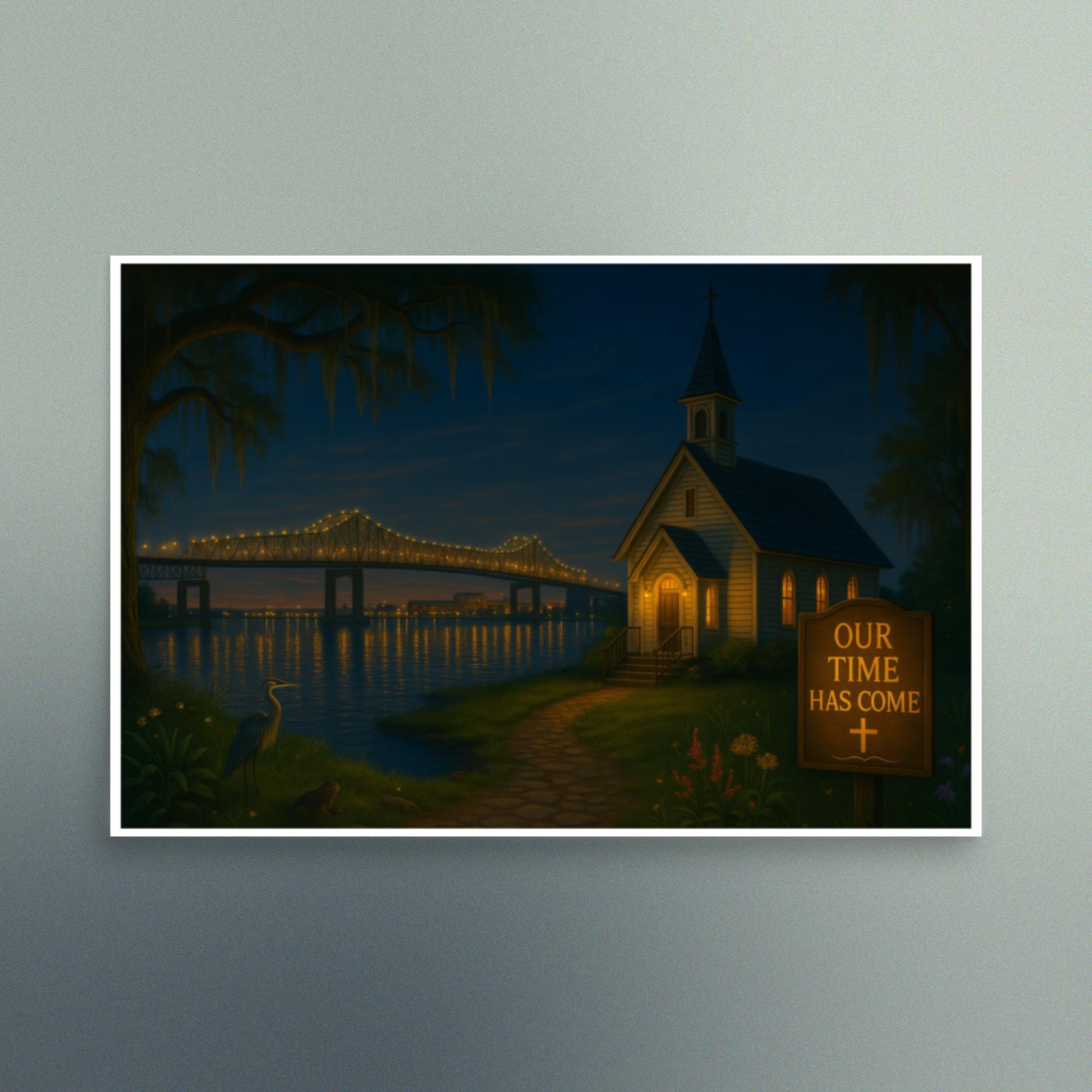 Our Time Has Come - Louisiana - Christian Devotional Art Print - Semi Gloss - Rectangle