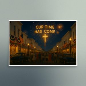 Our Time Has Come - American Fourth of July - Christian Devotional Art Print - Semi Gloss - Rectangle