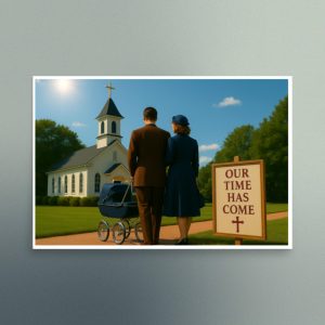 A Family of Faith - Christian Devotional Art Print - Rectangle - Semi Gloss