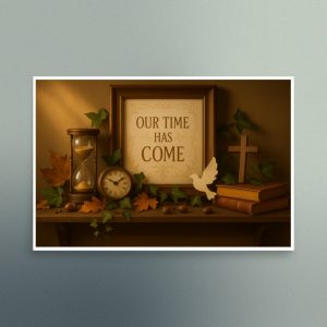 Our Time Has Come - Mantle of Spiritual Objects  - Semi Gloss - Rectangle