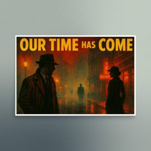 Our Time Has Come - Pulp Fiction Film Noir - Christian Devotional Art Print - Semi Gloss - Rectangle