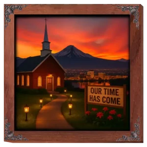 Our Time Has Come - Colorado - Framed Christian Devotional Art (Square)