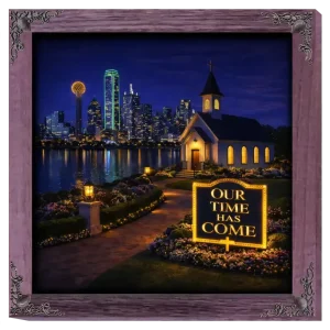 Our Time Has Come - Texas - Framed Christian Devotional Art (Square)