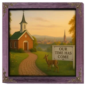 Our Time Has Come - Virginia - Framed Christian Devotional Art (Square)