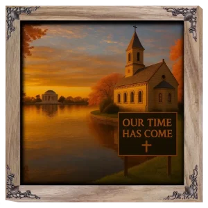Our Time Has Come - Washington D.C. - Framed Christian Devotional Art (Square)