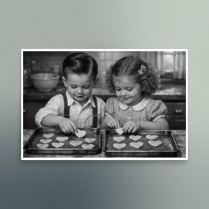 Loving Fun in the Kitchen - Christian Devotional Art Print - Semigloss - Rectangle