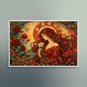 Our Time Has Come - Art Nouveau Beauty - Christian Devotional Art Print - Semi Gloss - Rectangle