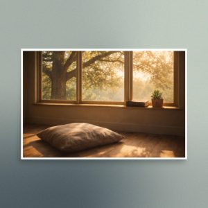 Gentle Sunshine  in a Faith Space - Christian Devotional Art Print - Semi Gloss - Rectangle