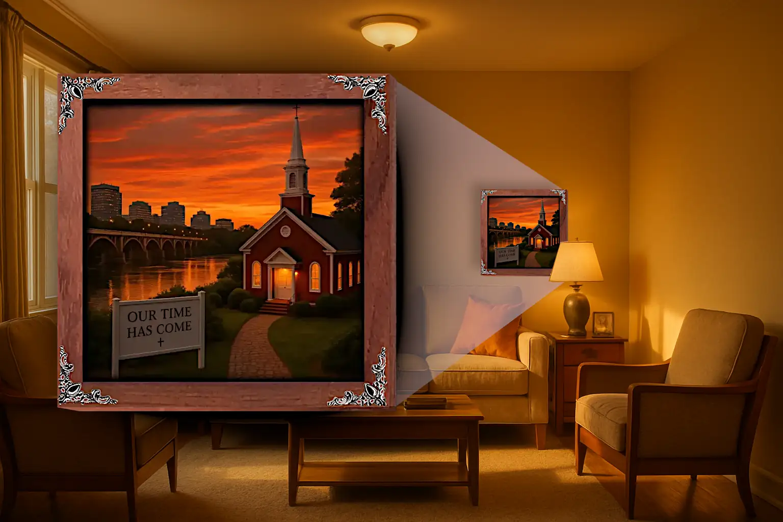 Our Time Has Come - South Carolina - Framed Christian Devotional Art (Square) - Image 4