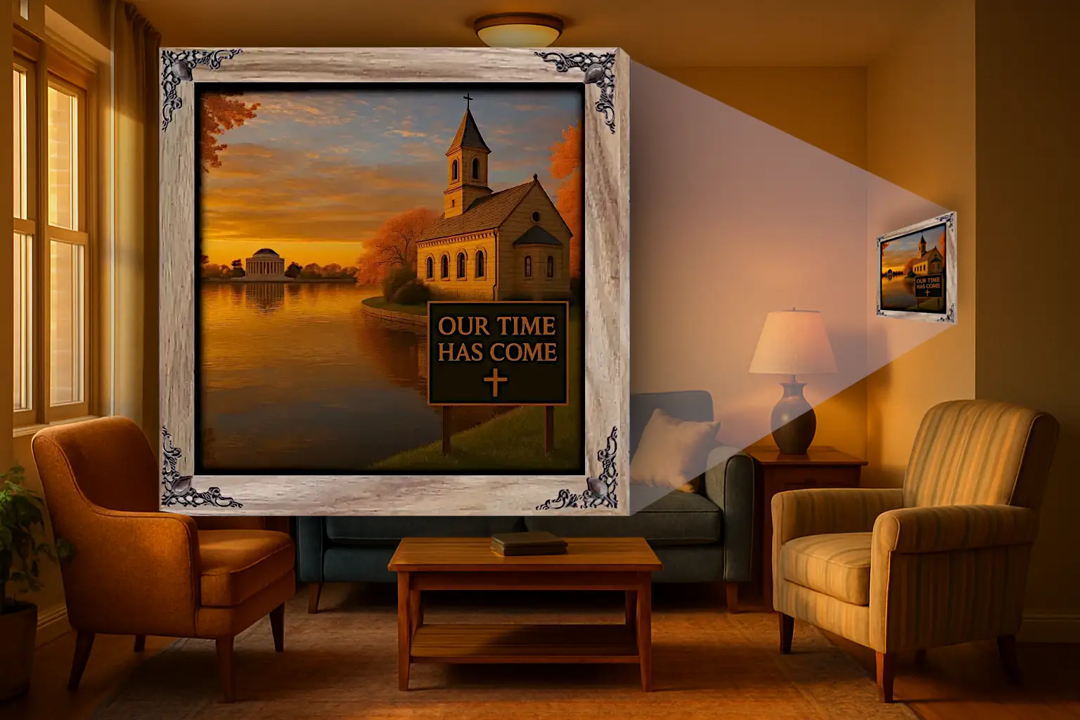 Our Time Has Come - Washington D.C. - Framed Christian Devotional Art (Square) - Image 4