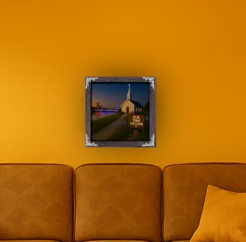 Our Time Has Come - Iowa - Framed Christian Devotional Art (Square) - Image 4