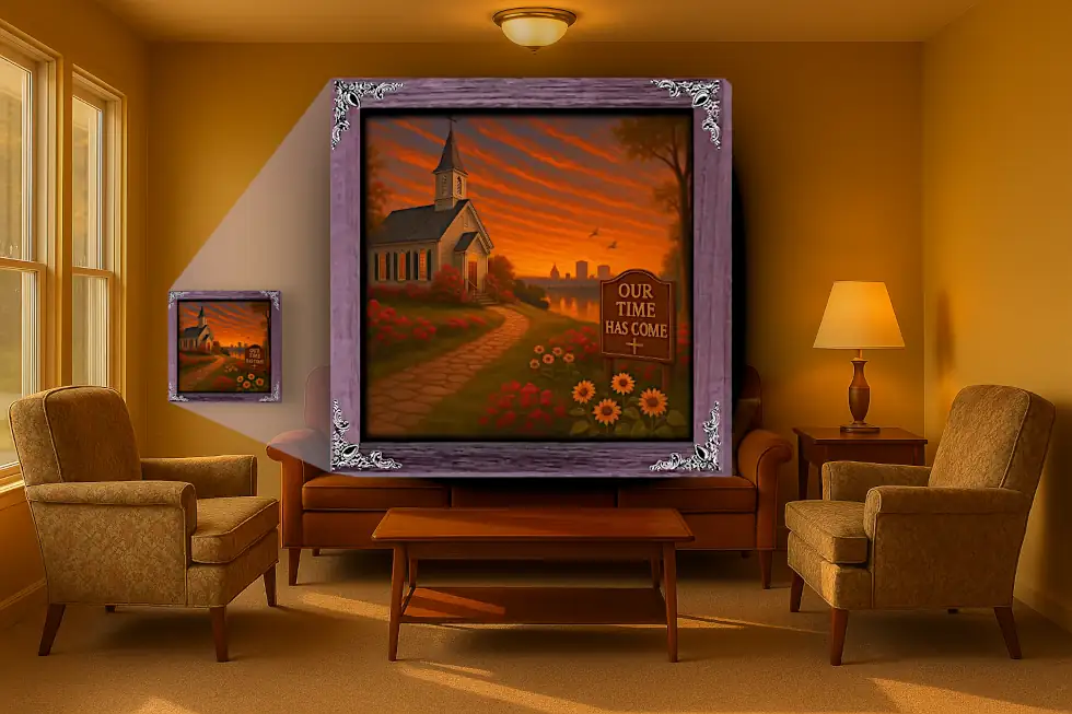 Our Time Has Come - Mississippi - Framed Christian Devotional Art (Square)(Copy) - Image 4