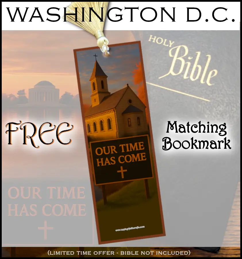 Our Time Has Come - Washington D.C. - Framed Christian Devotional Art (Square) - Image 2