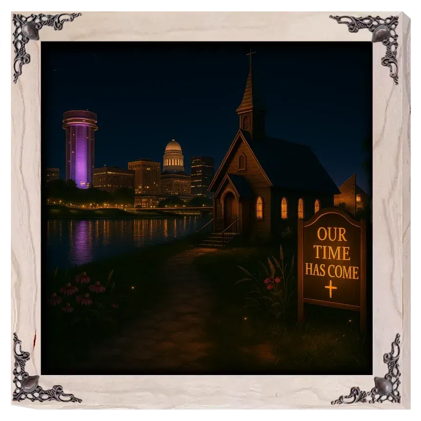 Zephyr Faith Crafts Custom Frame Square - The State Of Kansas - Product Image