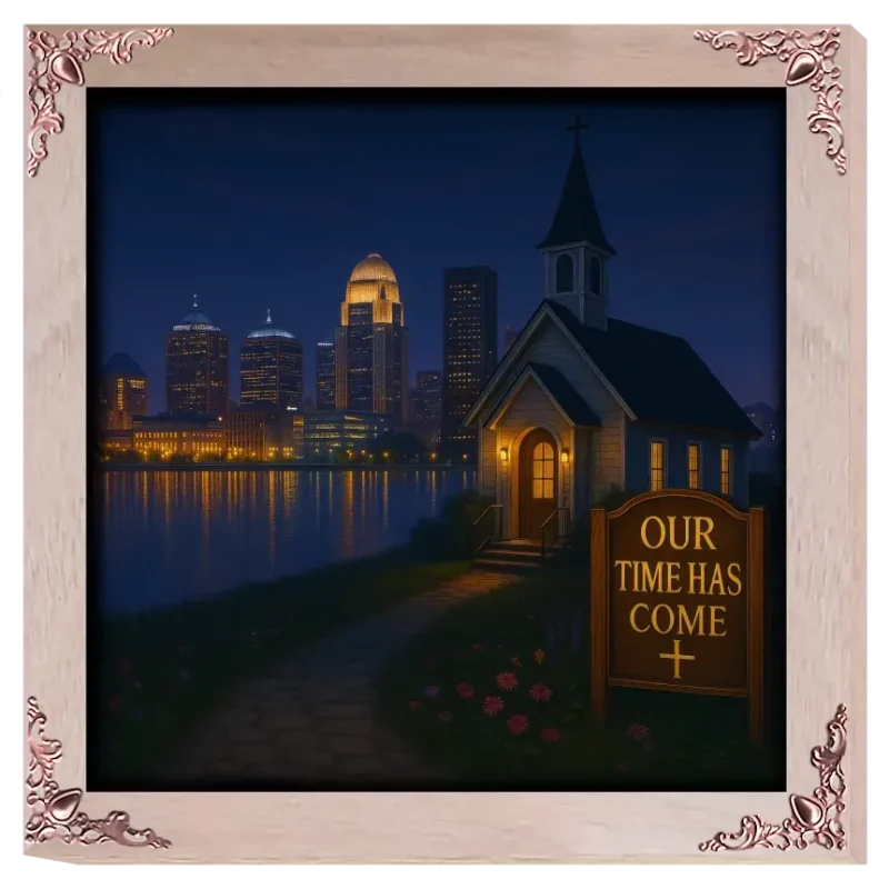 Zephyr Faith Crafts Custom Frame Square - The State Of Kentucky - Product Image
