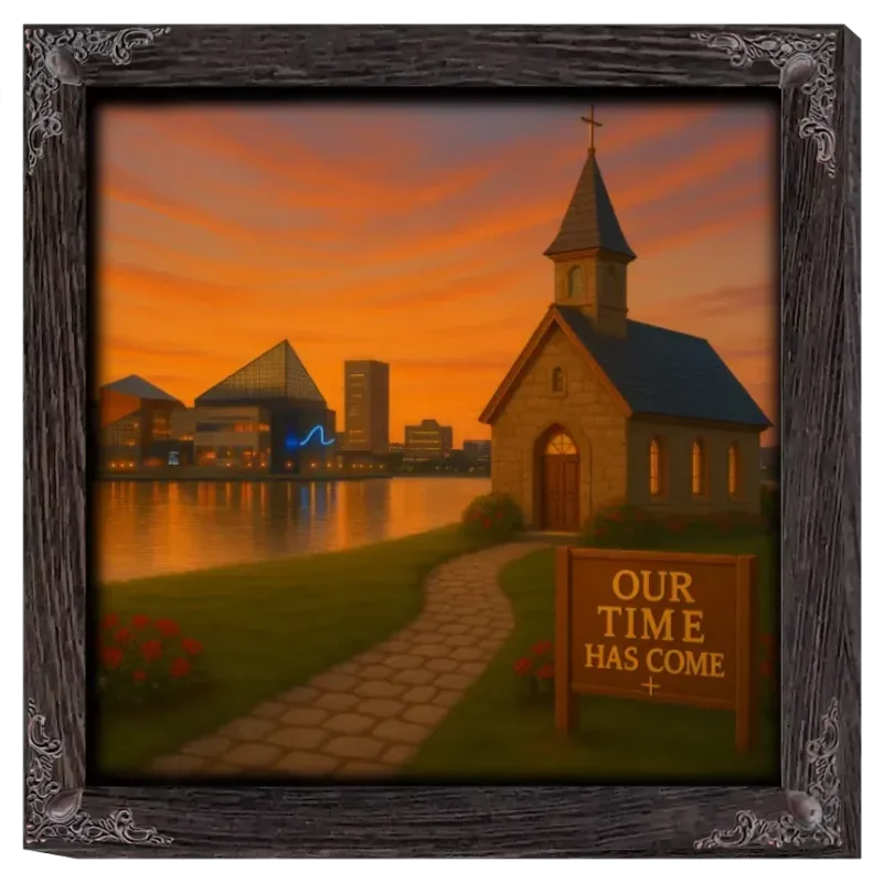 Zephyr Faith Crafts Custom Frame Square - The State Of Maryland