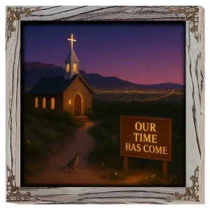 Our Time Has Come - New Mexico - Framed Christian Devotional Art (Square)