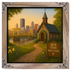Our Time Has Come - Pennsylvania - Framed Christian Devotional Art (Square)