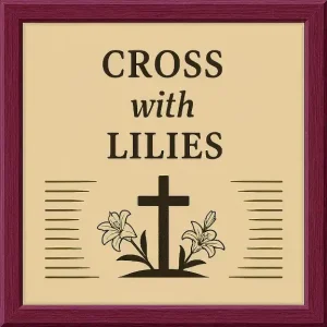 Cross with Lilies