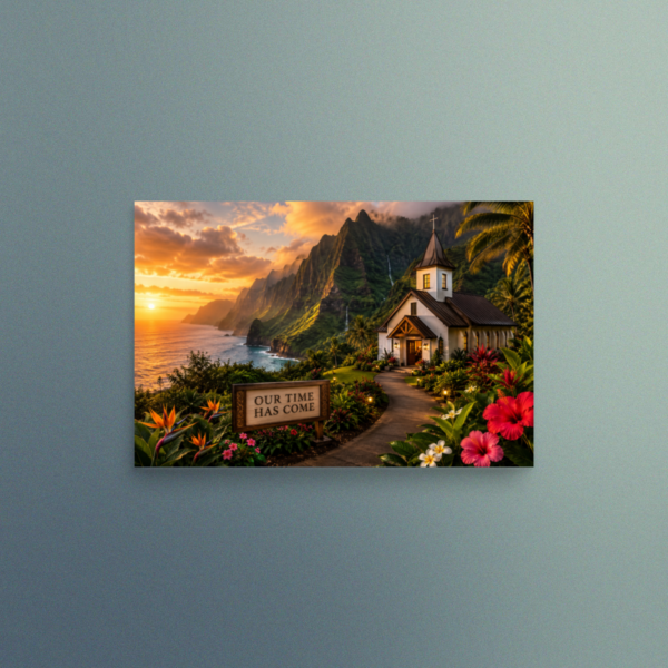 Our Time Has Come - Hawaii - Christian Devotional Art Print - Rectangle/Landscape