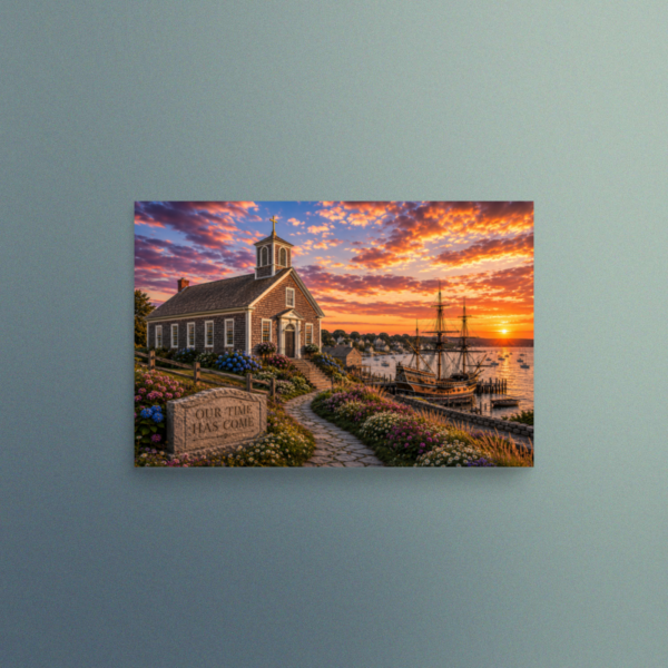 Our Time Has Come - Massachusetts - Christian Devotional Art Print - Rectangle/Landscape