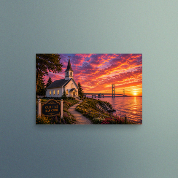Our Time Has Come - Michigan - Christian Devotional Art Print - Rectangle/Landscape