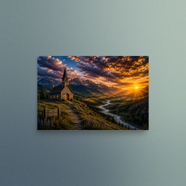 Our Time Has Come - Montana - Christian Devotional Art Print - Rectangle/Landscape