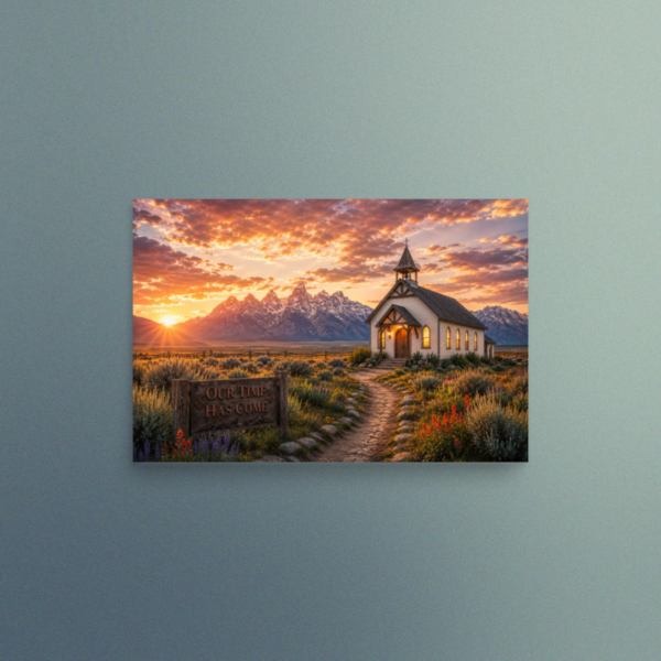 Our Time Has Come - Wyoming - Christian Devotional Art Print - Rectangle/Landscape