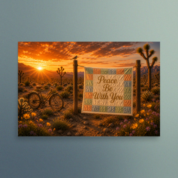 Desert Hope - Christian Devotional Art Print - Rectangle/Landscape