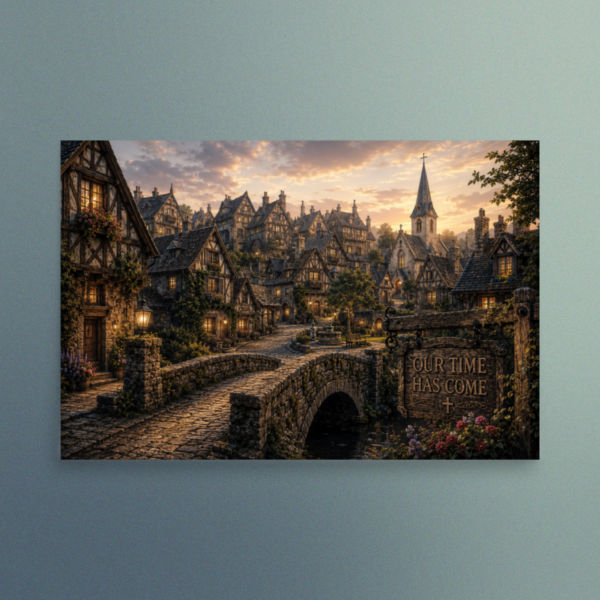 Our Time Has Come - The Bridge Home - Christian Devotional Art Print - Rectangle/Landscape