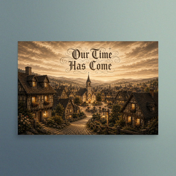 Our Time Has Come - The Village of Hope - Christian Devotional Art Print - Rectangle/Landscape