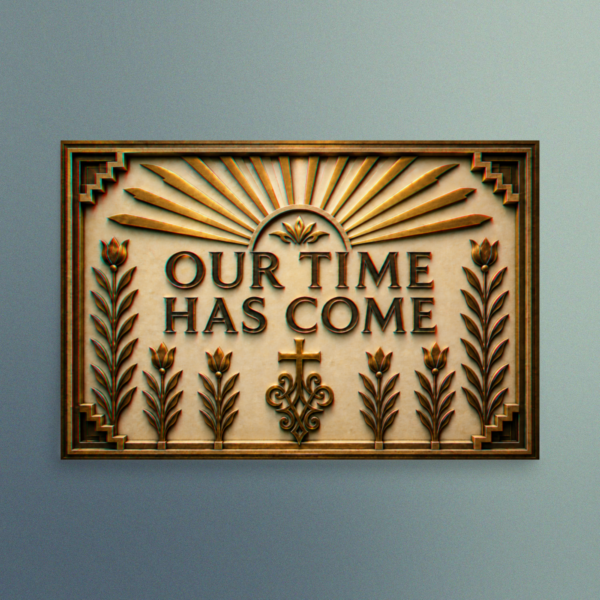 Our Time Has Come - 3D The Promise Fulfilled - Christian Devotional Art Print - Rectangle/Landscape