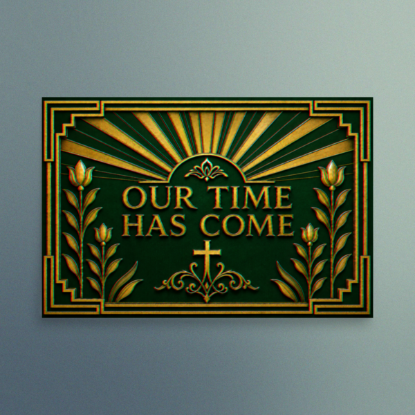 Our Time Has Come - 3D The Proclamation - Christian Devotional Art Print - Rectangle/Landscape
