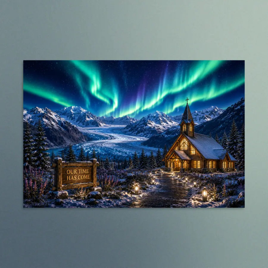 Our Time Has Come - Alaska - Christian Devotional Art Print - Rectangle/Landscape
