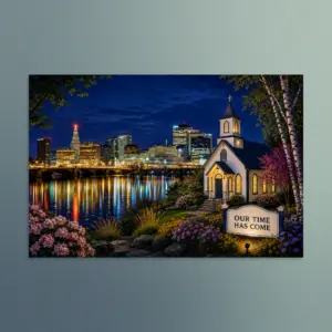 Our Time Has Come - Connecticut - Christian Devotional Art Print - Rectangle/Landscape
