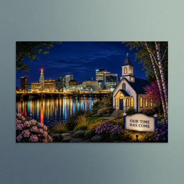 Our Time Has Come - Connecticut - Christian Devotional Art Print - Rectangle/Landscape