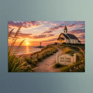 Our Time Has Come - Delaware - Christian Devotional Art Print - Rectangle/Landscape