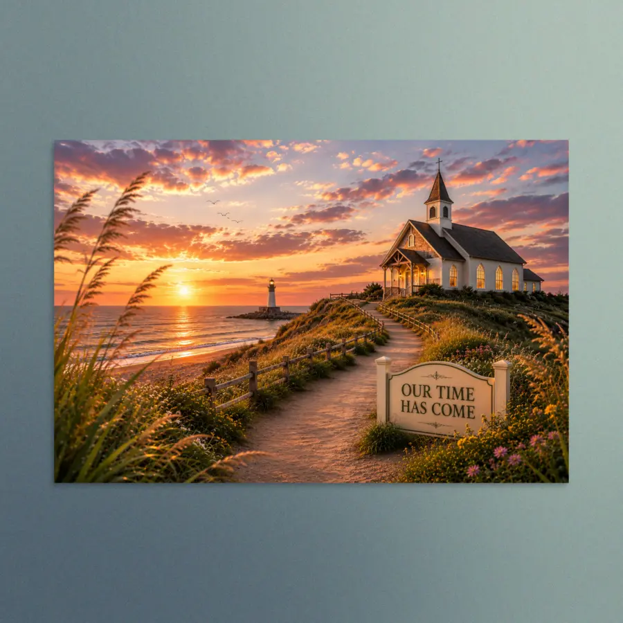 Our Time Has Come - Delaware - Christian Devotional Art Print - Rectangle/Landscape