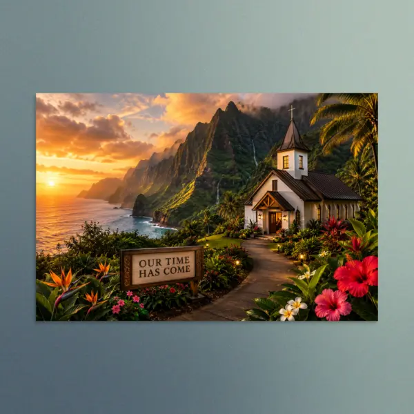 Our Time Has Come - Hawaii - Christian Devotional Art Print - Rectangle/Landscape