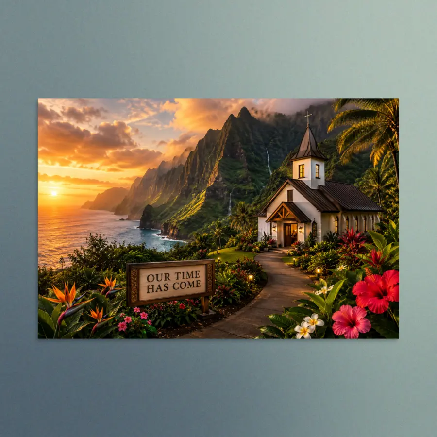 Our Time Has Come - Hawaii - Christian Devotional Art Print - Rectangle/Landscape