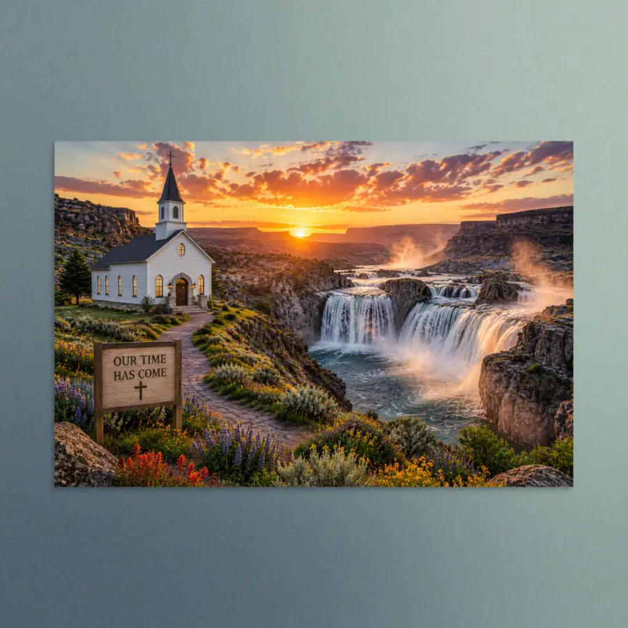 Our Time Has Come - Idaho - Christian Devotional Art Print - Rectangle/Landscape