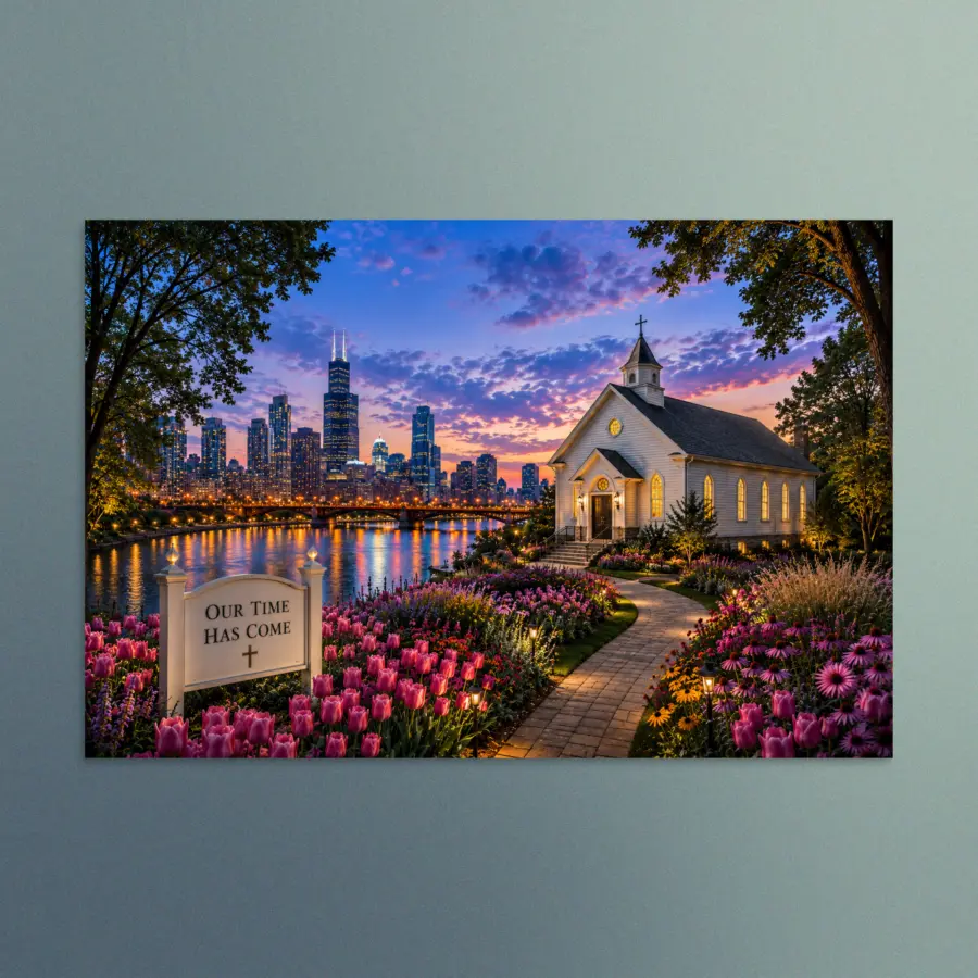 Our Time Has Come - Illinois - Christian Devotional Art Print - Rectangle/Landscape