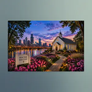 Our Time Has Come - Illinois - Christian Devotional Art Print - Rectangle/Landscape