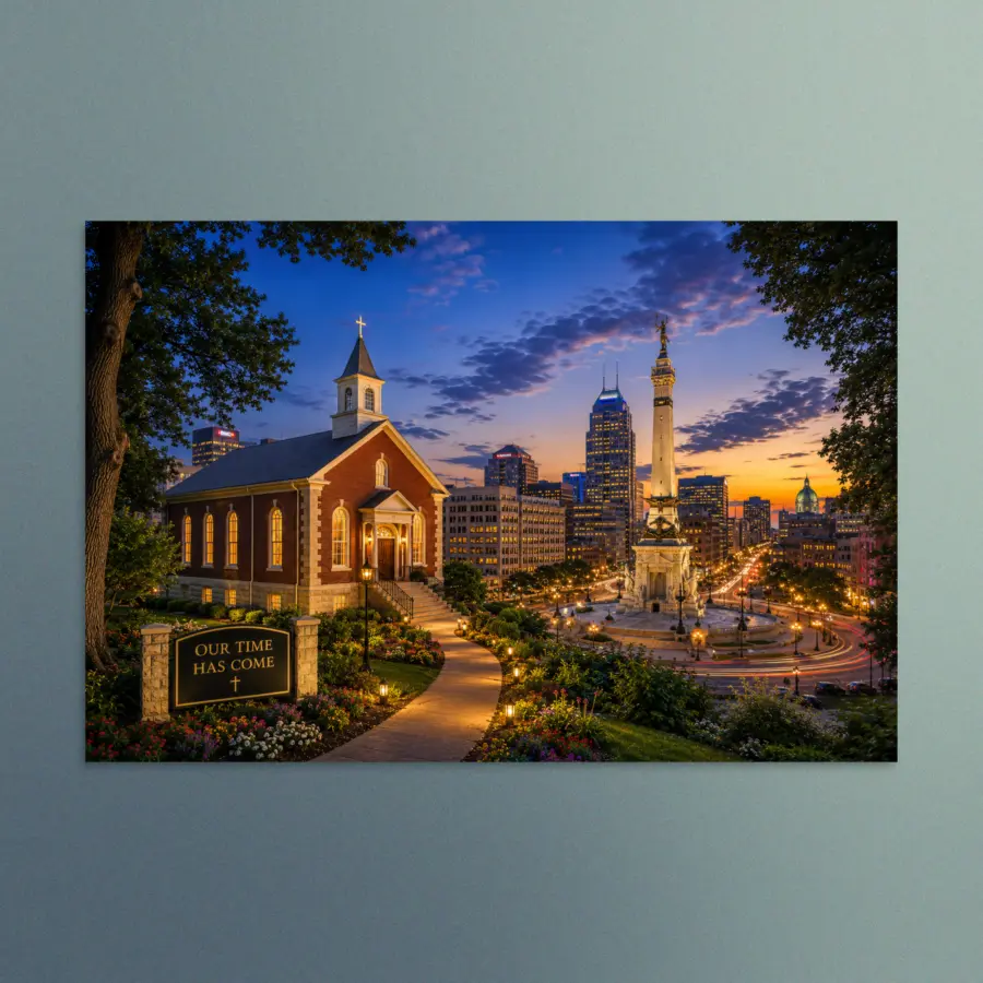 Our Time Has Come - Indiana - Christian Devotional Art Print - Rectangle/Landscape