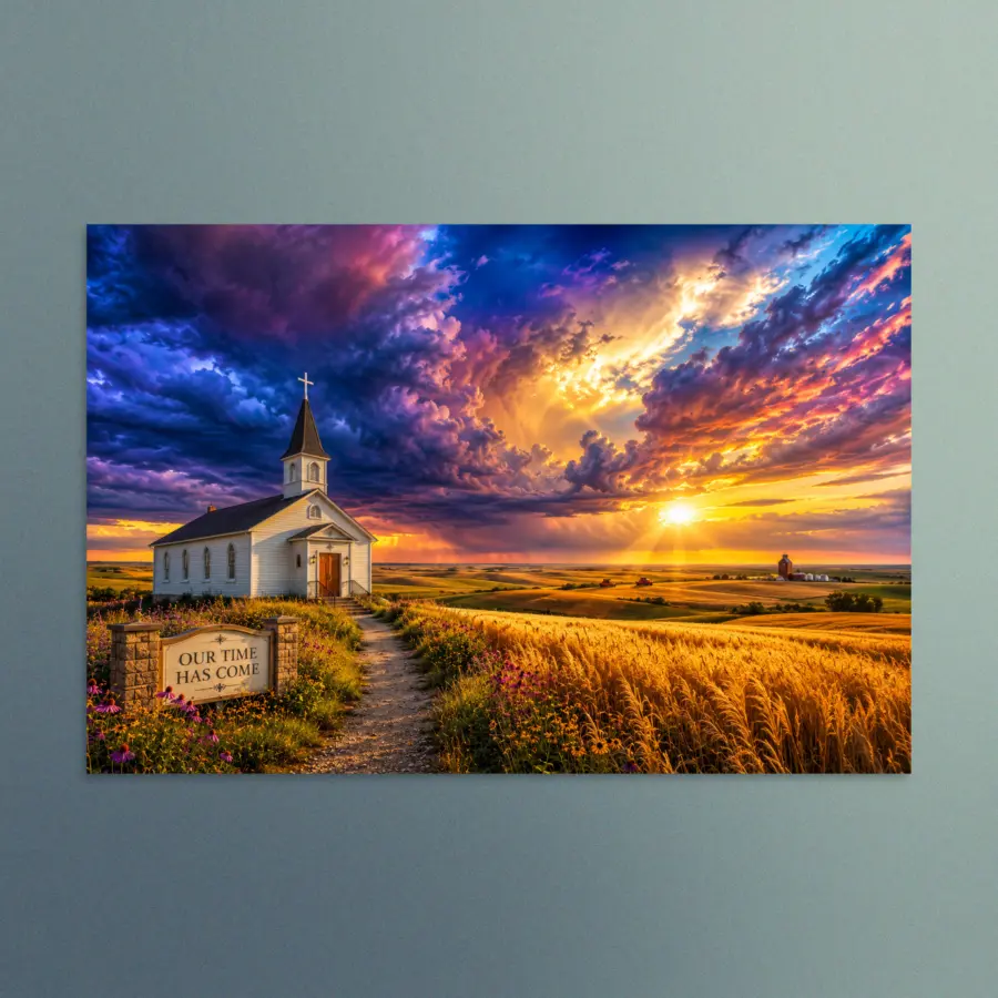 Our Time Has Come - Kansas - Christian Devotional Art Print - Rectangle/Landscape