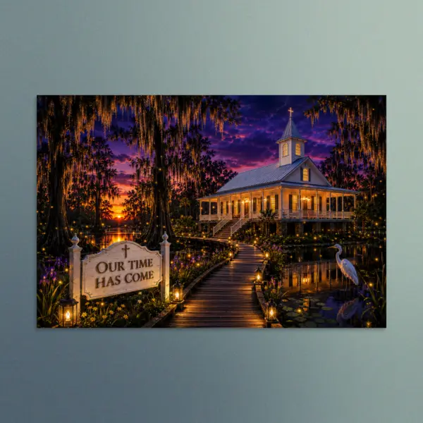 Our Time Has Come - Louisiana - Christian Devotional Art Print - Rectangle/Landscape