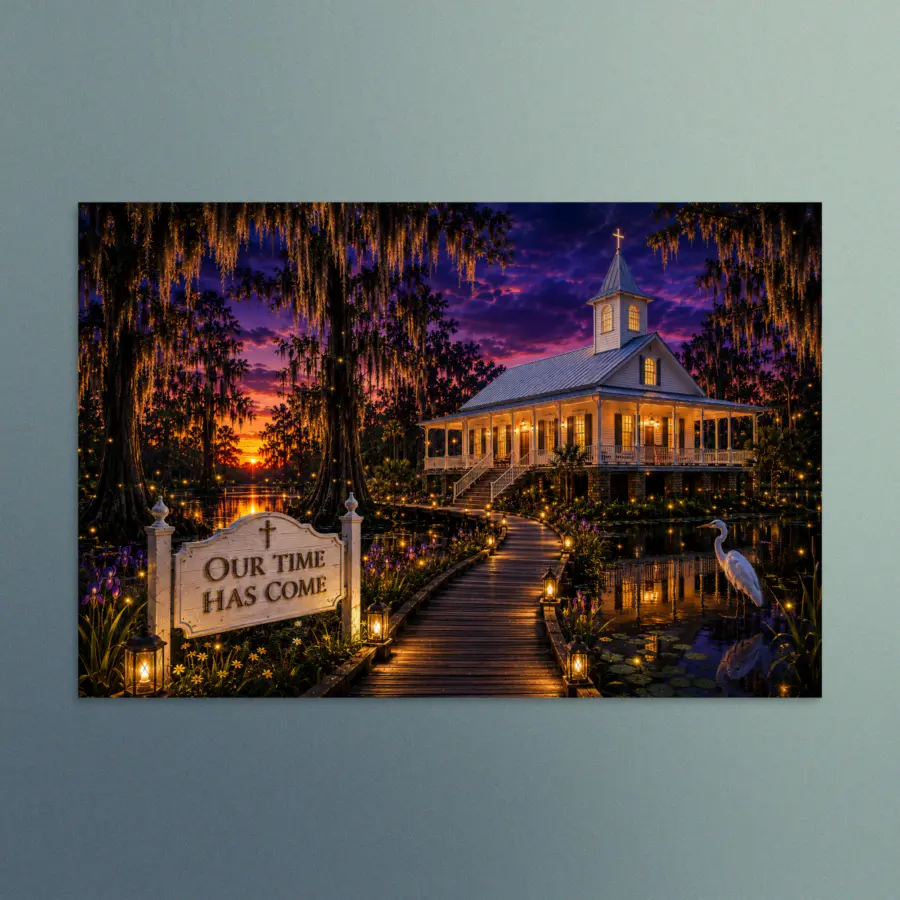 Our Time Has Come - Louisiana - Christian Devotional Art Print - Rectangle/Landscape