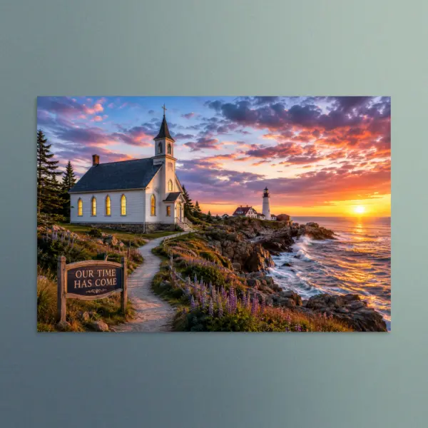 Our Time Has Come - Maine - Christian Devotional Art Print - Rectangle/Landscape