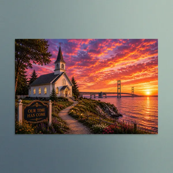 Our Time Has Come - Michigan - Christian Devotional Art Print - Rectangle/Landscape